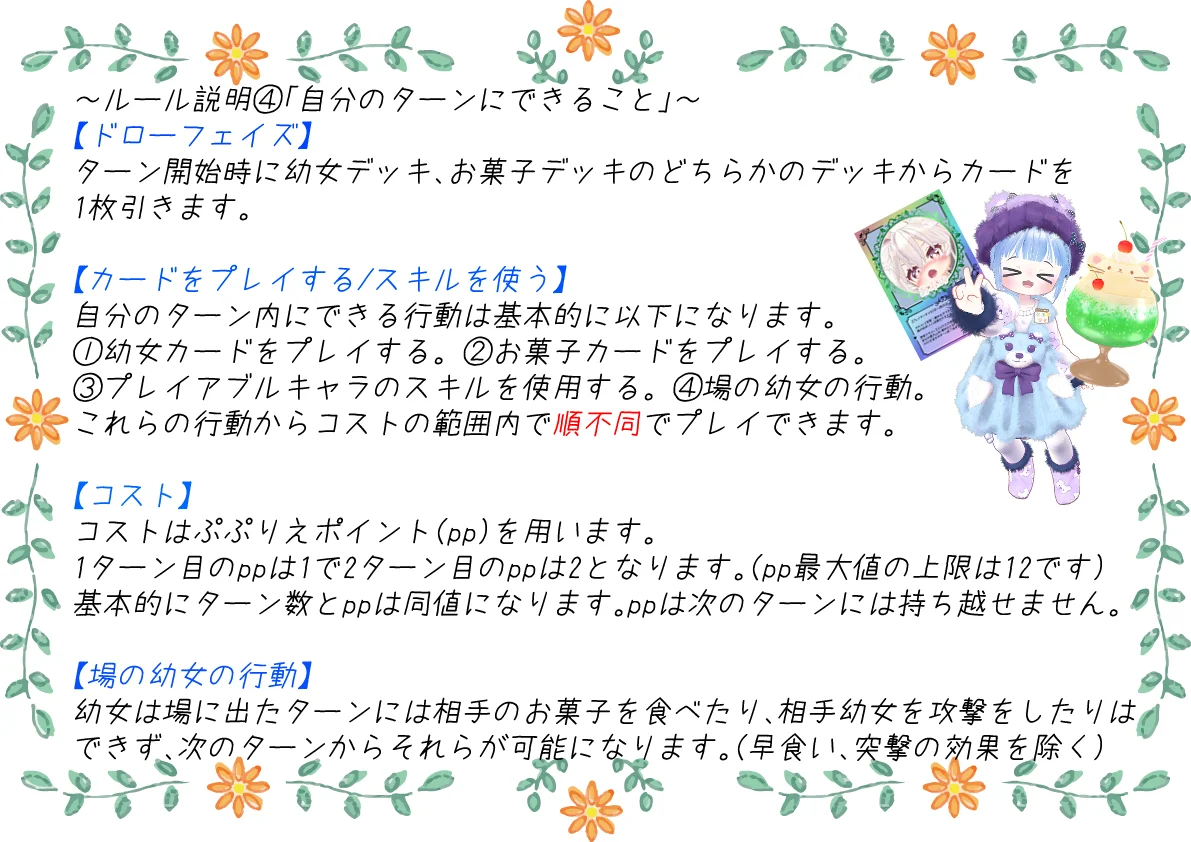 ルール説明④ 自分のターンにできること